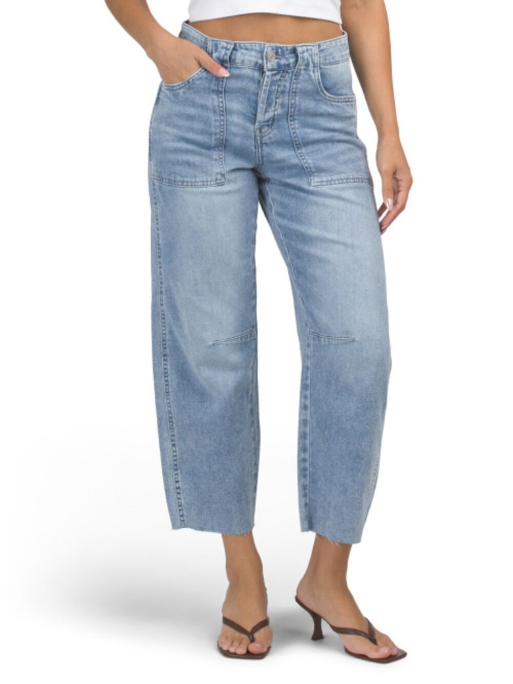 OAT NEW YORK Tapered Barrel Leg Jeans